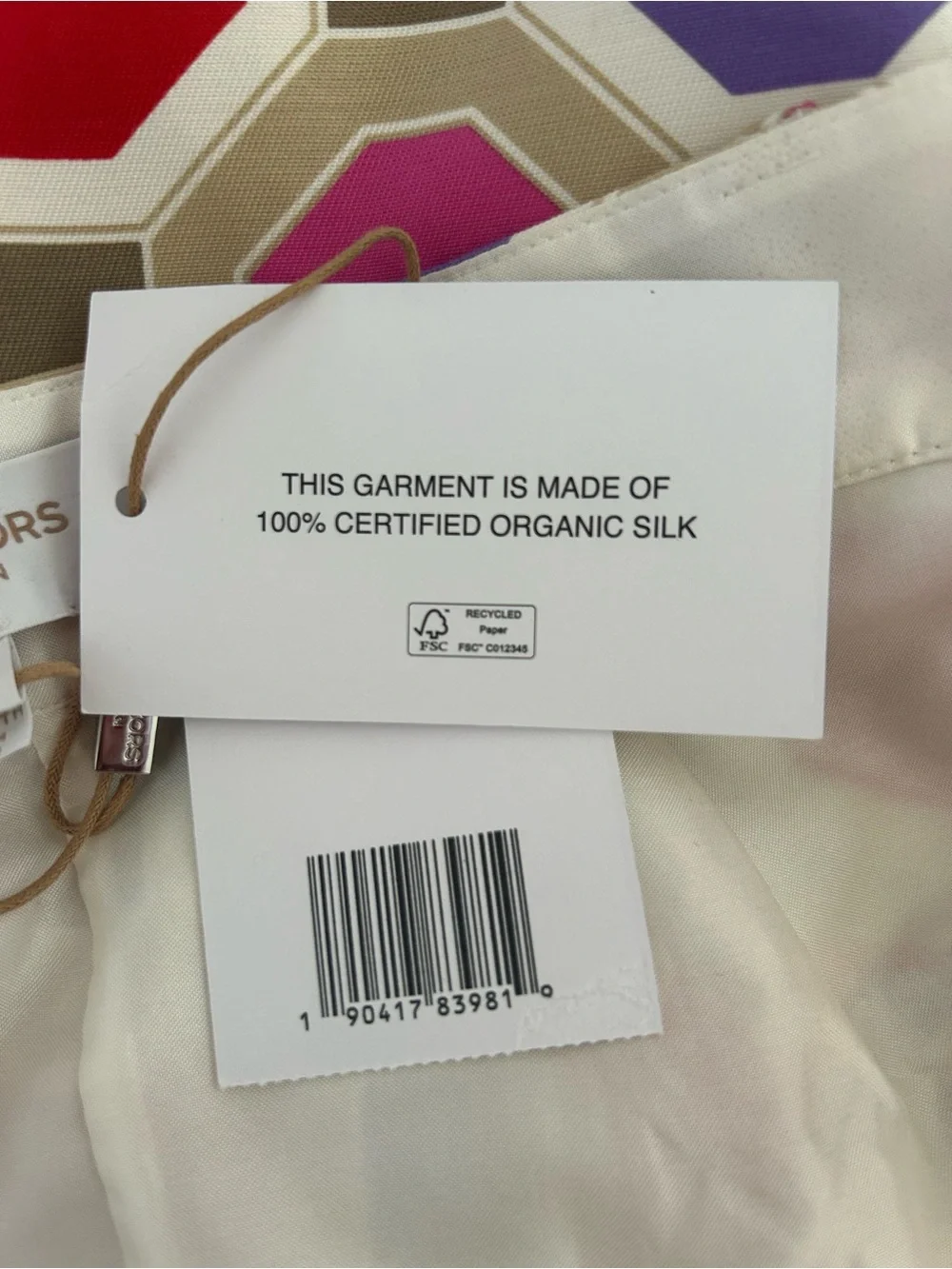 Michael Kors collection Print Skater Skirt with Pink, Red & Purple Accents